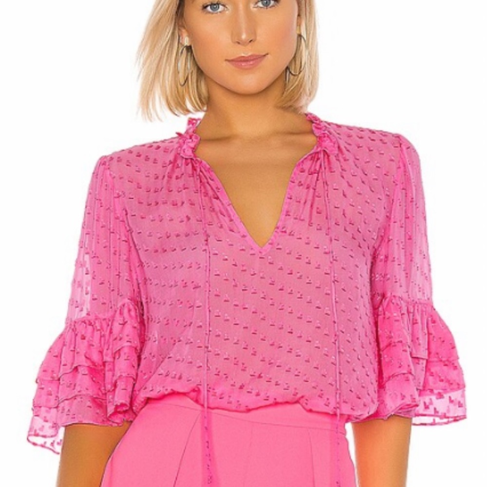 Alice and Olivia pink blouse. NWT